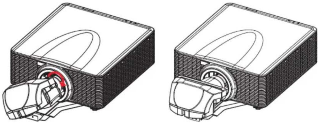OPTOMA BXCTA16 - Installation de l'objectif UST - 2