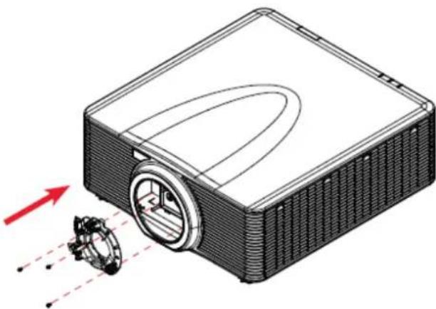 OPTOMA BXCTA16 - Installation de la plaque de centrage de l'optique pour objectif UST (LSM 1) - 2