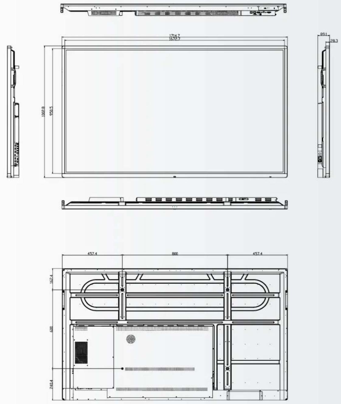 Legamaster ETX5520 - ABMESSUNGEN - 4