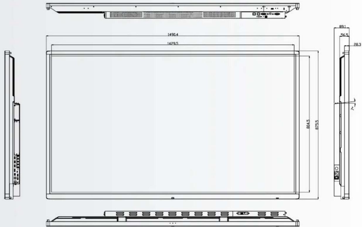 Legamaster ETX5520 - DIMENSIONES - 2