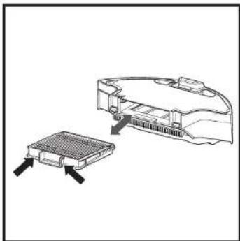 SHARK ION Robot RV750 - CLEANING AND REPLACING THE FILTER - 2