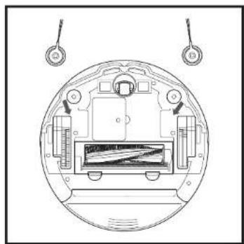 SHARK ION Robot RV750 - INSTALLING THE SIDE BRUSHES CHARGING - 1
