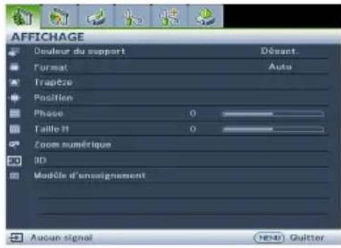BENQ MW526E - Utilisation des menus - 2
