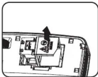 BENQ MW526E - Mettez le projecteur hors tension et débranchez-le de la prise murale. Si la lampe est chaude, laissez-la refroidir pendant 45 minutes pour éviter de vous brûler.6 - 6