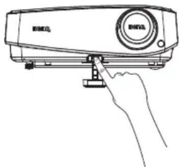 BENQ MW526E - Ajustement de l'angle de projection - 1