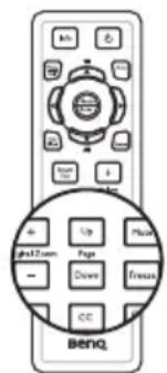 BENQ MW526E - Opérations de pagination à distance - 1