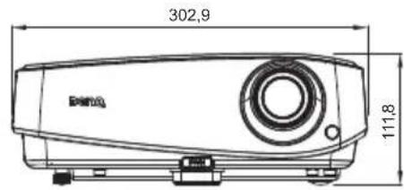 BENQ MW526E - Dimensions - 2