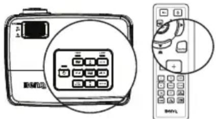 BENQ MW526E - Changement de signal d'entrée - 1