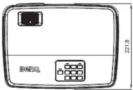 BENQ MW526E - Dimensions - 1