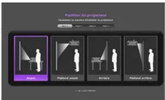 BENQ W8000 - Mise en marche du projecteur - 7