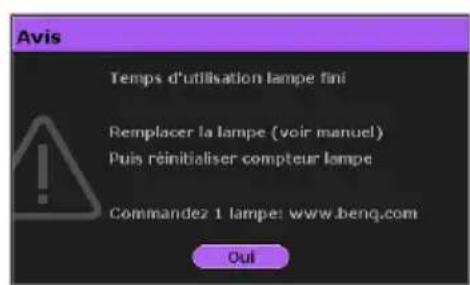 BENQ W8000 - Statut message - 4