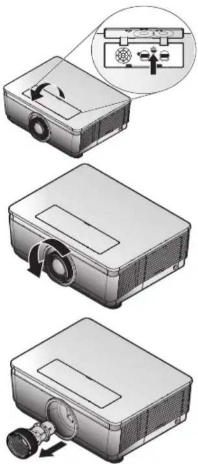BENQ W8000 - Retirer l'objet existant du projecteur - 1