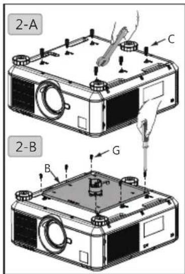 BENQ W11000 - Select length of projector holder - 2