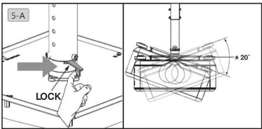 BENQ W11000 - Adjust projector angle - 1