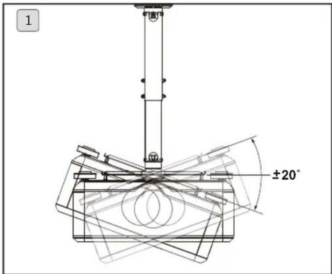 BENQ W11000 - Angle de réglage - 1