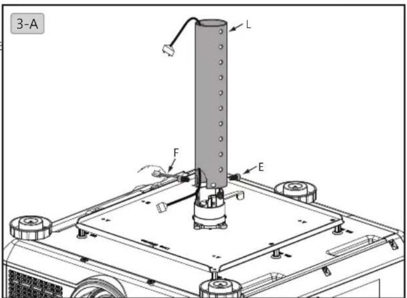 BENQ W11000 - 天井にハンガーを設置します - 2