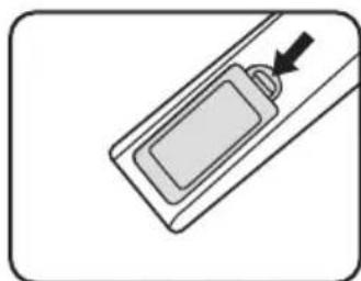 BENQ MH530 - Remplacement des piles de la télécommande - 1