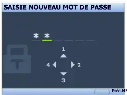 BENQ MH530 - Définition d'un mot de passe - 2