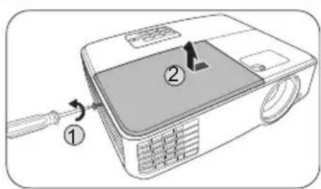 BENQ MH530 - Remplacement de la lampe (POUR PERSONNEL D'ENTRETIEN UNIQUEMENT) - 2