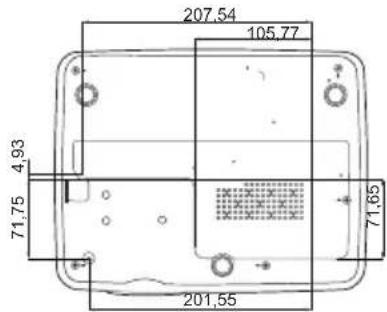 BENQ MH530 - Configuration de montage au plafond - 2