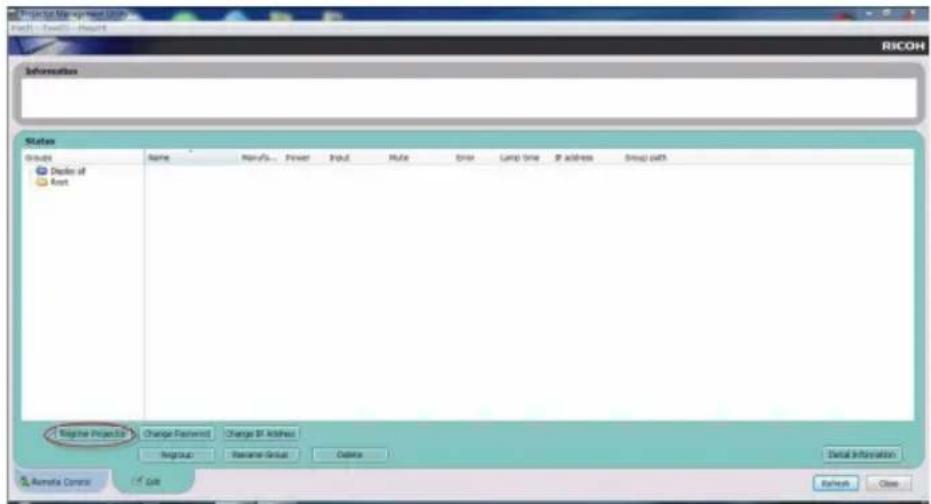 RICOH PJ HD5450 - Enregistrres les projecteurs - 1