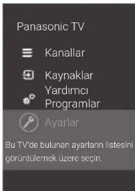 PANASONIC TX32GW324 - Menüyu görtüleyn ve [Ayarlar] ögesini seksin - 2