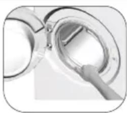 BEKO WTV81484CSBN1 - Nettoyage du hublot et du tambour - 2