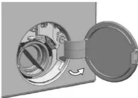 BEKO WTV81484CSBN1 - Ouverture de la porte de chargement en cas de panne électrique : - 3