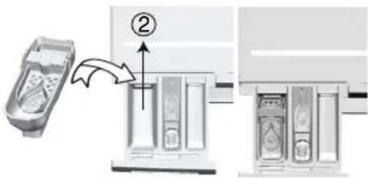 BEKO WTV81484CSBN1 - Si le produit contient un réserve pour lessive liquide : - 1