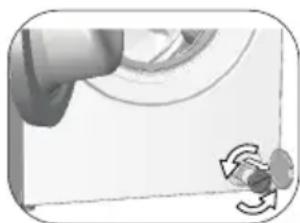 BEKO WTV81484CSBN1 - Als het product een noodwaterafvoerslang heeft, moet u om het water weg te pompen: - 1