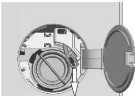 BEKO WTV81484CSBN1 - Ouverture de la porte de chargement en cas de panne électrique : - 4