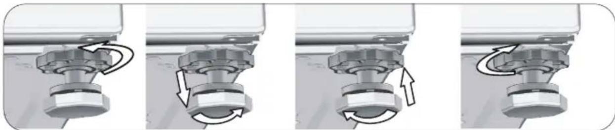 BEKO WTV81484CSBN1 - Réglage des pieds - 2