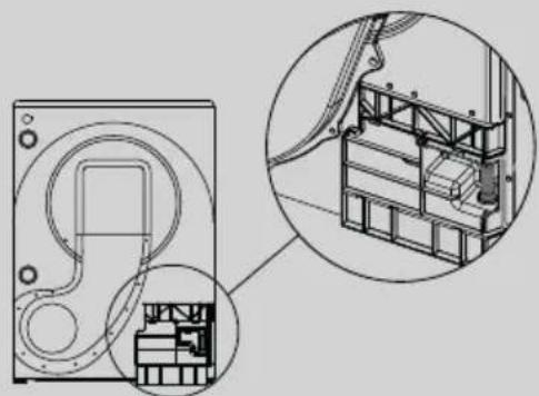 CANDY CSOE H9A3TE - Fitting the drain hose - 2