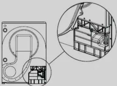 CANDY ROE H9A3TE - Fitting the drain hose - 2