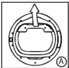 CANDY ROE H9A3TE - Per rimuovere la vaschetta alla porta * - 1