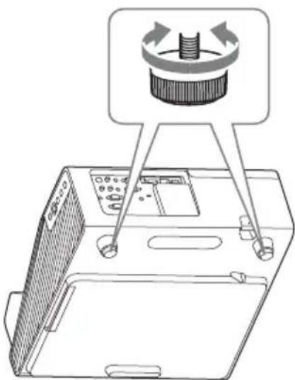 SONY VPLSW620C - Adjusting the tilt of the projector with the feet - 1