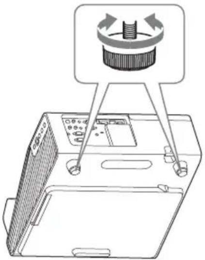 SONY VPLSW620C - Réglage de l'inclinaison du projecteur à l'aide des supports réglables - 1