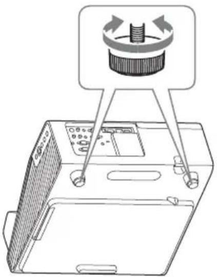 SONY VPLSW620C - Ajuste de la inclinacion del projector con el ajustador - 1