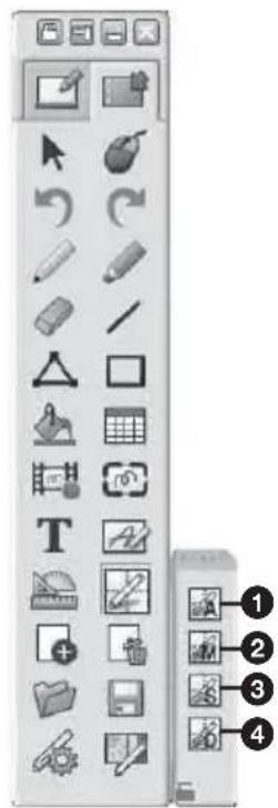 SONY VPLSW620C - Barre d'outils du crayon principal - 1