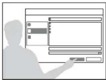 SONY VPLSW620C - How to operate the mouse function of the Interactive Pen Device (main only) - 3