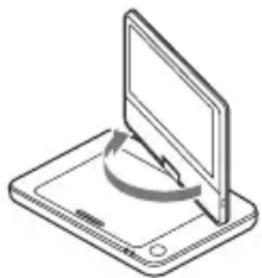 SONY DVPFX975 - Rotating and Folding Down the LCD Panel - 1