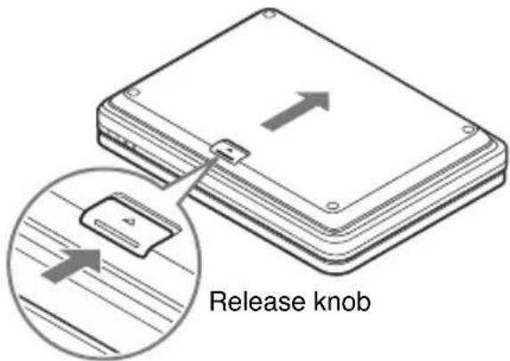 SONY DVPFX955 - To remove the battery pack - 1