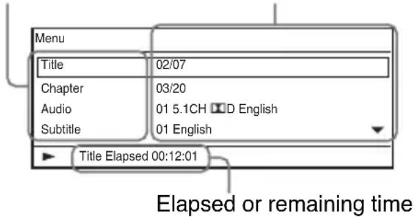 SONY DVPFX955 - Press DISPLAY while playing a DVD. - 1