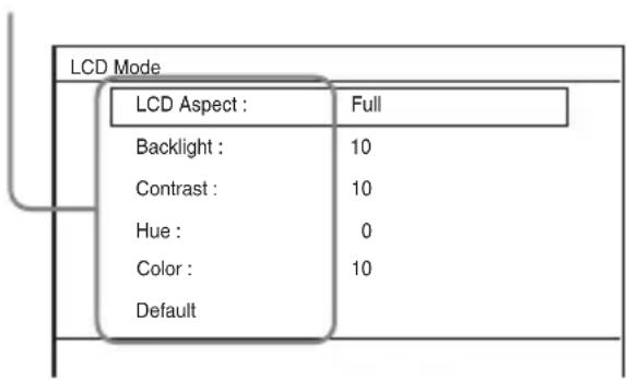 SONY DVPFX755 - Press / to select "LCD Mode" and press ENTER. - 1