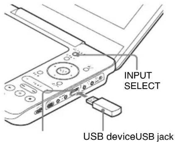 SONY DVPFX755 - Connect a USB device to the USB jack. - 1