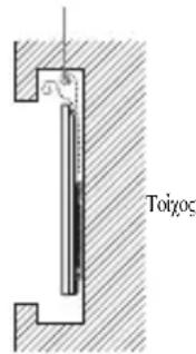 SONY SUWH500 - Κολλήστε το χάρτινο ίχνος στον τοίχο. - 2