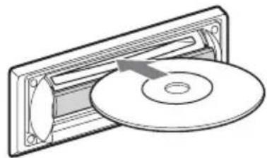 SONY CDXR3310 - Inserting the disc in the unit - 2
