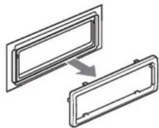 SONY CDXR3310 - Remove the protection collar. - 2