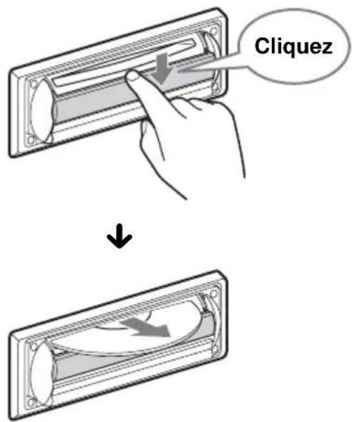 SONY CDXR3310 - Insertion du disque dans l'appareil - 3