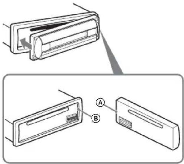 SONY CDXR3310 - Installation de la façade - 1